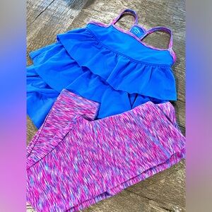 Gymboree Little Girls Gymgo Pink capris size M (7-8) with coordinating tank